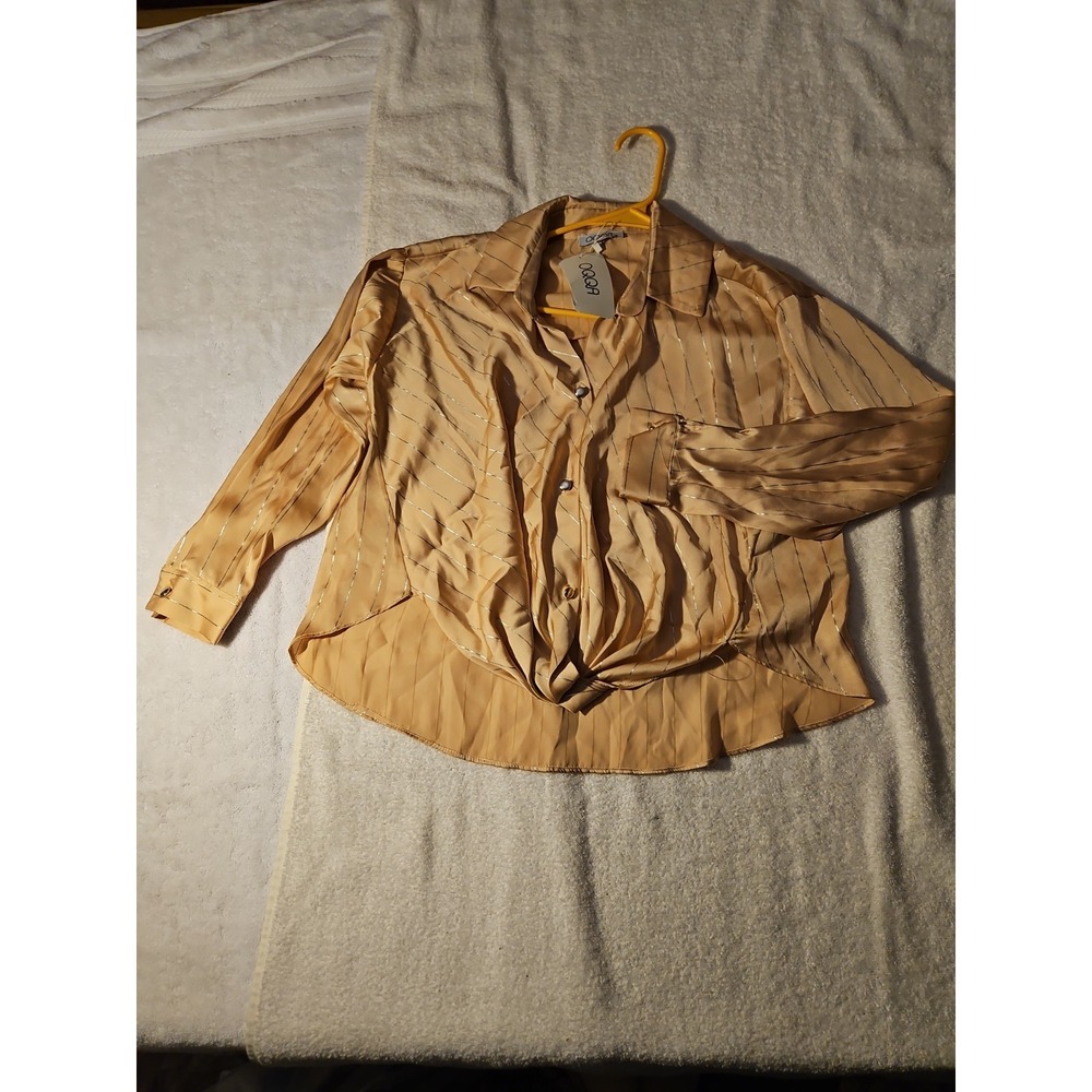 Women's Long Sleeve Blouse Loose Fit, Elegant, Size S